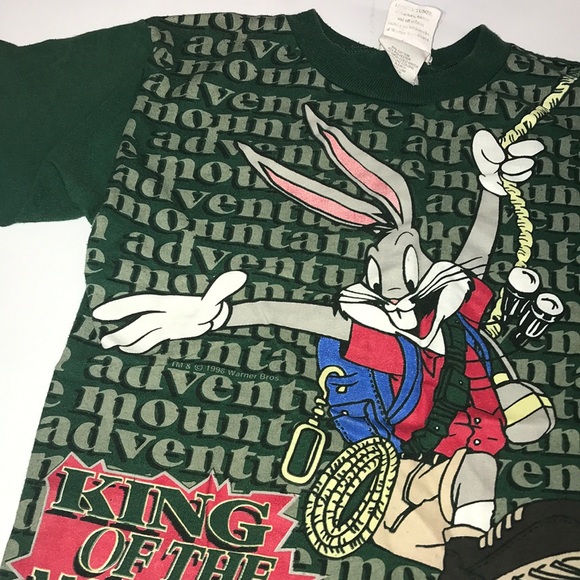 Little boys Bugs Bunny Mountain T-shirt Vintage 10 - Picture 3 of 5